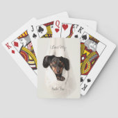 Gepersonaliseerd Pet Dog Cat Notitieboek speelkaar Pokerkaarten (Achterkant)