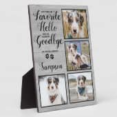 Gepersonaliseerd Pet Loss Foto Collage Pet Memoria Fotoplaat (Zijkant)