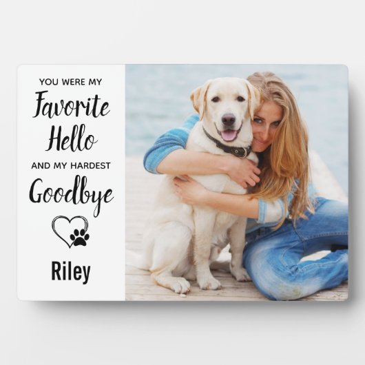 Gepersonaliseerd Pet Loss Keepomwille Pet Memorial Fotoplaat (voorkant)