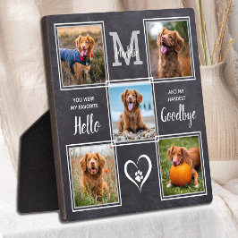 Gepersonaliseerd Pet Memorial Pet Loss 5 Foto Coll Fotoplaat