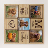 Gepersonaliseerd Pet Memorial Pet Loss 5 Foto Coll Legpuzzel (Horizontaal)