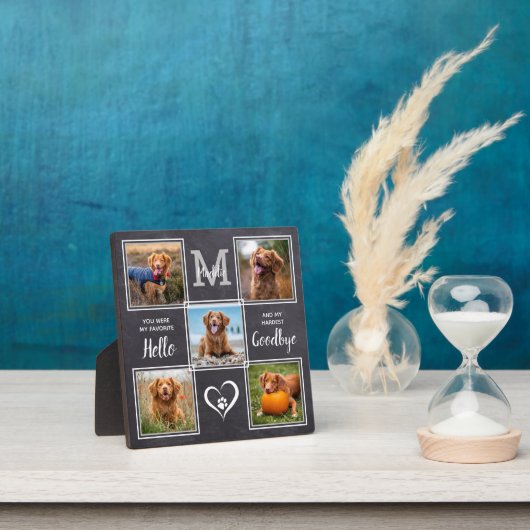 Gepersonaliseerd Pet Memorial Pet Loss Foto Collag Fotoplaat (Insitu)