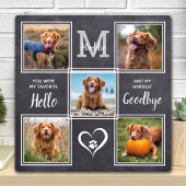 Gepersonaliseerd Pet Memorial Pet Loss Foto Collag Fotoplaat