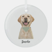 GEPERSONALISEERD PET-ORNAMENT GLAS ORNAMENT (Voorkant)