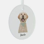 GEPERSONALISEERD PET-ORNAMENT GLAS ORNAMENT (Voorkant Rechts)