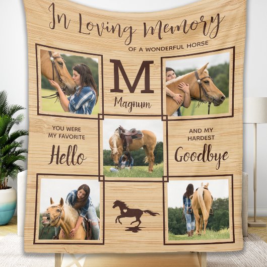 Gepersonaliseerd Pet Pet Pad in Loving Memory Memo Fleece Deken