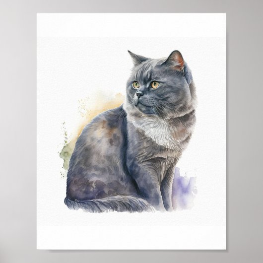 Gepersonaliseerd Pet-portret, Pet-cadeau Poster (Voorkant)