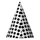 Gepersonaliseerd Pet van de Dot Party van de Zwart Feesthoedjes (Achterkant)