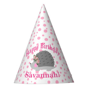 Gepersonaliseerd Pet van Egel-Birthday Feesthoedjes