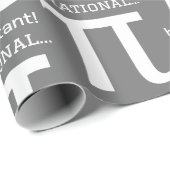 Gepersonaliseerd pi-symbool, Wiskunde liefhebber Cadeaupapier (Rol Hoek)