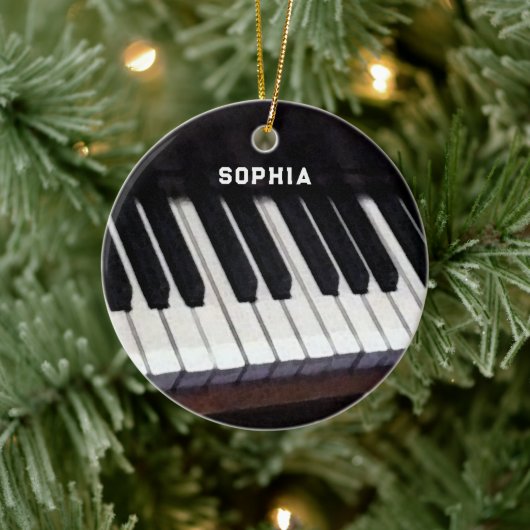 gepersonaliseerd piano-collectie keramisch ornament (Boom)