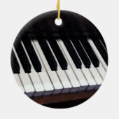 gepersonaliseerd piano-collectie keramisch ornament (Achterkant)