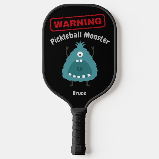 Gepersonaliseerd Pickleball Monster Pickleball Paddle (Achterkant)