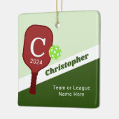 Gepersonaliseerd pickleball-Ornament Keramisch Ornament (Links)
