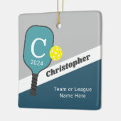 Gepersonaliseerd pickleball-Ornament Keramisch Ornament (Links)