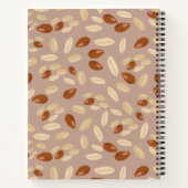 Gepersonaliseerd pinda's Patroon Recipt blanco Coo Notitieboek (Achterkant)