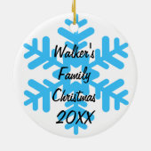 Gepersonaliseerd pinguïn familie ornament (Achterkant)