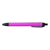 Gepersonaliseerd | PINK MET | Goudsterren Zwarte Inkt Pen (Bodem)