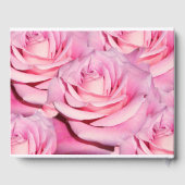 Gepersonaliseerd Pink rozen gastenboek (Achterkant)