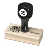 Gepersonaliseerd piratenschip rubberstempel (Stempel)
