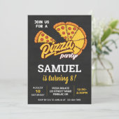 Gepersonaliseerd Pizza Palace Birthday Party, elke Kaart (Staand voorkant)