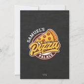 Gepersonaliseerd Pizza Palace Birthday Party, elke Kaart (Achterkant)