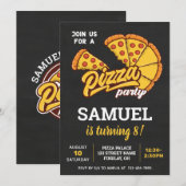 Gepersonaliseerd Pizza Palace Birthday Party, elke Kaart (Voorkant / Achterkant)