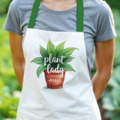 Gepersonaliseerd Plant Lady Gardening Schort