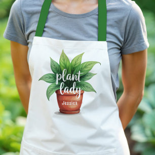 Gepersonaliseerd Plant Lady Gardening Schort