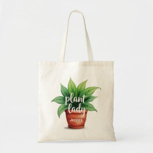 Gepersonaliseerd Plant Lady Gardening Tote Bag