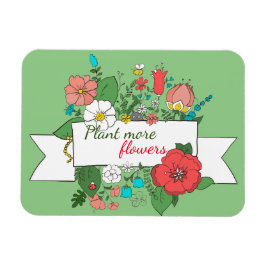 Gepersonaliseerd/Plant Meer bloemen/Floral Magneet