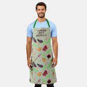 Gepersonaliseerd plantaardig patroon van de Waterv Schort (Gedragen)