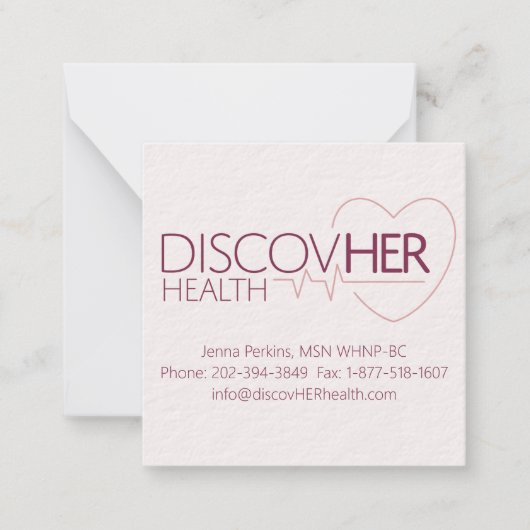 Gepersonaliseerd platte briefkaart (Voorkant)