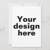 Gepersonaliseerd Platte Uitnodiging Kaart, Aangepa (Voorkant)