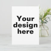 Gepersonaliseerd Platte Uitnodiging Kaart, Aangepa (Staand voorkant)