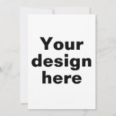 Gepersonaliseerd Platte Uitnodiging Kaart, Aangepa (Achterkant)