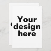 Gepersonaliseerd Platte Uitnodiging Kaart, Aangepa (Voorkant / Achterkant)