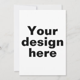 Gepersonaliseerd Platte Uitnodiging Kaart, Aangepa