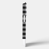 Gepersonaliseerd Plays Gingham Black White Monogra Case-Mate iPhone Case (Achterkant / Rechts)