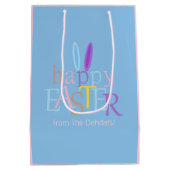 Gepersonaliseerd plezier Gelukkig Paashaas Oars Bl Medium Cadeauzakje (Achterkant)