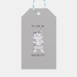 Gepersonaliseerd / Poets je tanden / Grappige Tand Cadeaulabel