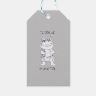 Gepersonaliseerd / Poets je tanden / Grappige Tand Cadeaulabel