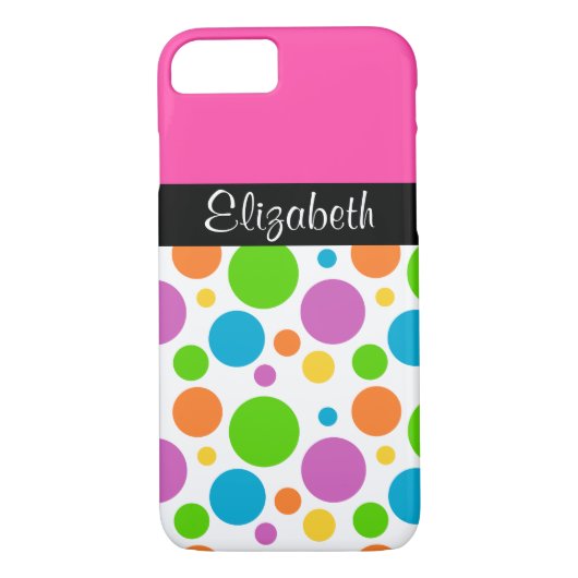 Gepersonaliseerd poka Dot Pattern Case-Mate iPhone Case (Achterkant)