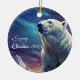 Gepersonaliseerd Polar Beer Ornament