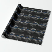 Gepersonaliseerd politieagent cadeau cadeaupapier (Uitgerold)