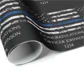 Gepersonaliseerd politieagent cadeau cadeaupapier (Rol Hoek)