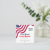 Gepersonaliseerd politiek campagne Visitekaartje (Staand voorkant)