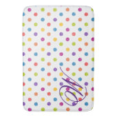 Gepersonaliseerd Polka-Dot Bath Mat (Voorkant Verticaal)