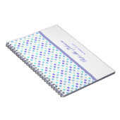 Gepersonaliseerd: Polka Dot Notebook Notitieboek (Rechterzijde)