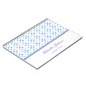 Gepersonaliseerd: Polka Dot Notebook Notitieboek (Linkerzijde)